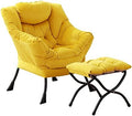 LITA Lazy Chair with Ottoman, Comfy Accent Reading Chair