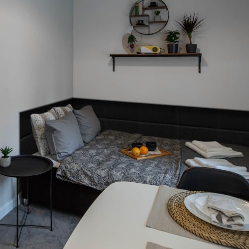 Linen Peel and Stick Headboard, Soundproof Anti-Collision Wall Panel