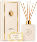 White Reed Diffusers for Home | Premium Fragrance Diffuser | White Diffuser Sticks in Oil Set with Sunlit Citrus Scent | Smell Good Stuff | Long-Lasting Oil for Bathroom & Office (5 oz)
