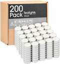 Unscented Tealight Candles - 200 Pack 4 Hours White Small Tea Candles