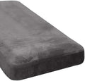 H.VERSAILTEX Velvet Stretch Individual Chaise Cover Sectional Couch Covers for L Shaped Sofa Both Left/Right Furniture Protector Seat Cushion Sofa Cover (1 Piece Chaise Cover, Grey)