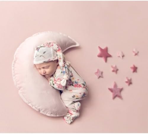 Moon Shaped Throw Pillow Star Couch Cushion Decorative Pillows Fluffy Velvet Stars Home Decor Plush for Bedroom (Moon, Yellow)