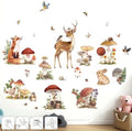 Animals Wall Decals for Nursery: Woodland Mushroom Wall Stickers