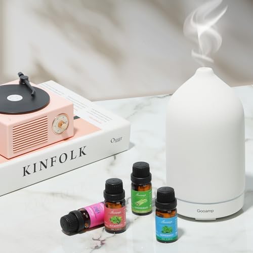 Gooamp Essential Oils Set-Top 6 Organic Blends Scents for Diffuser for Home