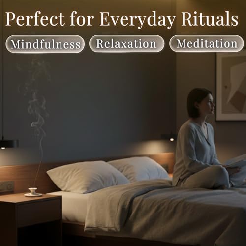 Sandalwood Spicy Premium Japanese Incense Sticks 60sticks Coreless Low Smoke Natural Charcoal Free Non Toxic Temple Kyoto Aroma Aromatherapy Meditation Calming Stress Relief Relaxation Yoga TOMORI