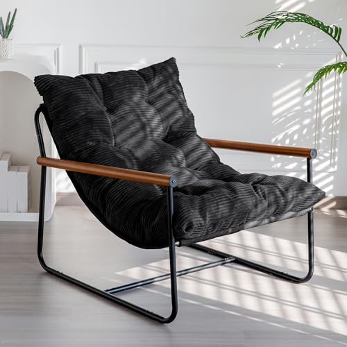 MAXYOYO Modern Accent Chair, Comfy Living Room Chair with Metal Frame