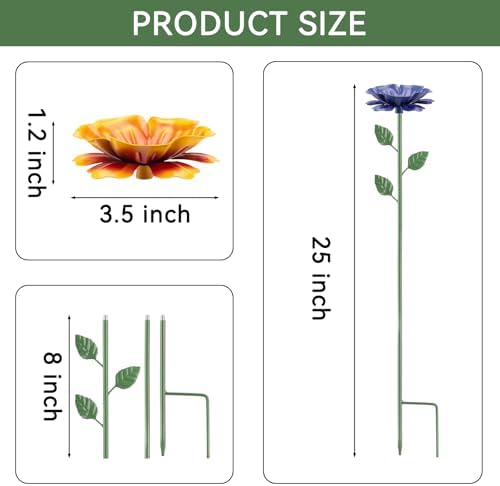 6 Pack Bee Watering Station, Bee Feeder Metal Butterfly Water Feeder