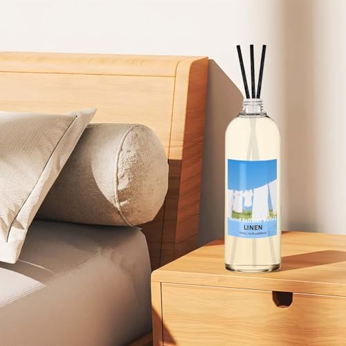 STRN Reed Diffuser Refill, Linen Scent Diffuser 500ml Long-Lasting Summer
