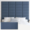 IFNOW Wall Mounted Headboard, Peel and Stick Panels, Blue, Queen