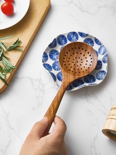 ABRUTY Spoon Rest for Stove Top, Ceramic Spoon Holder for Counter, Modern Farmhouse Decor Accessories for Spatula, Spoons or Tongs