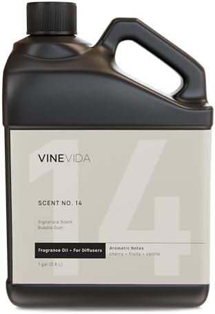 VINEVIDA [128 Fl Oz] Bubble Gum Fragrance Oil for Cold Air Diffusers, Essential Oils for Diffuser Oil Refill & Air Freshener Room Spray