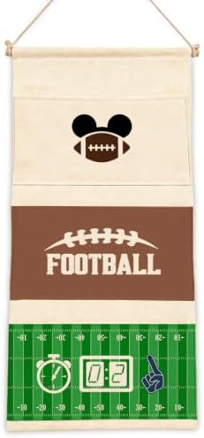 3-Pocket Hanging Wall Organizer, Sports Ball Design Over Door Storage