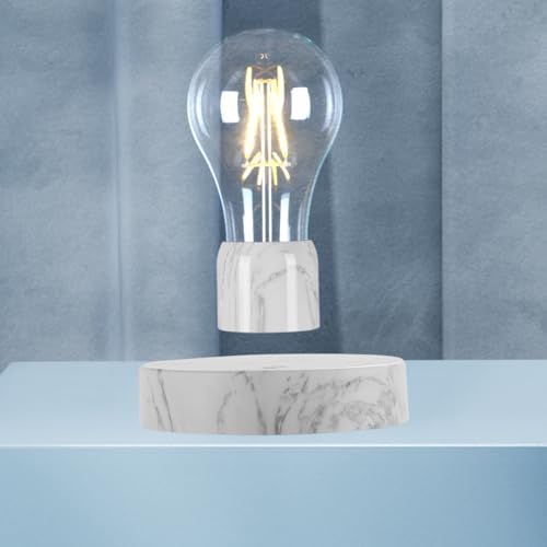 Magnetic Levitating Light Bulb Lamp, Floating LED Bulb Desk Lamp Levitation Rotating Bulb Light Decorative Night Lights for Home Office Decor, Toys Gifts, Cool Tech Gadgets