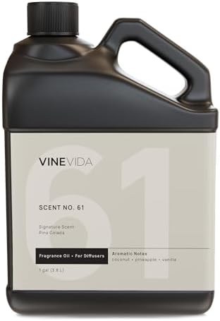 VINEVIDA [128 Fl Oz] Pina Colada Oil for Cold Air Diffusers, Essential Oils for Diffuser Oil Refill & Air Freshener Room Spray