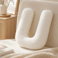 Letter Plush Pillow, Letter Hugging Throw Pillows, Decorative Initial Letter Shaped Throw Pillows for Bed Couch, Letter Pillows English Alphabet A to Z for Sofa Bedroom Living Room Decor (U)