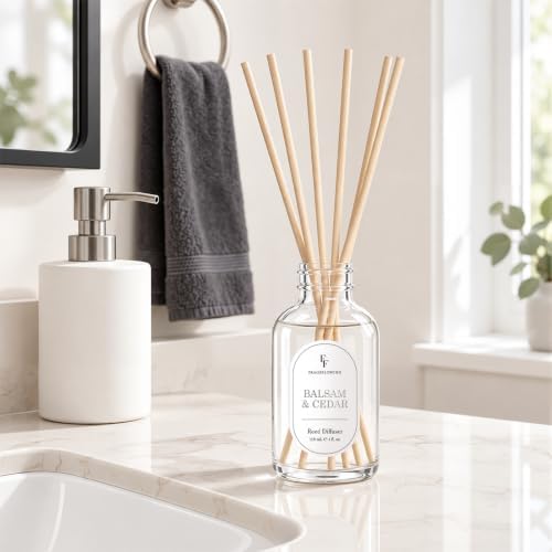 Cashmere & Vanilla Reed Diffuser for Home, 2 Pack 4 Fl Oz