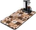 Coffee Mat 17inx31.5in, Absorbent Hide Stain Anti-Slip Coffee Bar Accessories, Dish Drying Mat for Kitchen