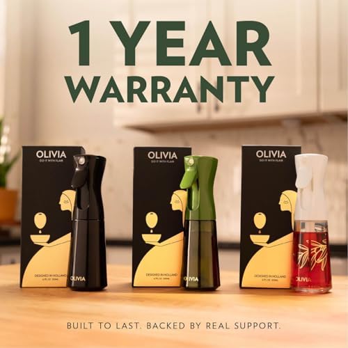 FLAIROSOL OLIVIA SIGNATURE Oil Sprayer, 200ml Glass, Black