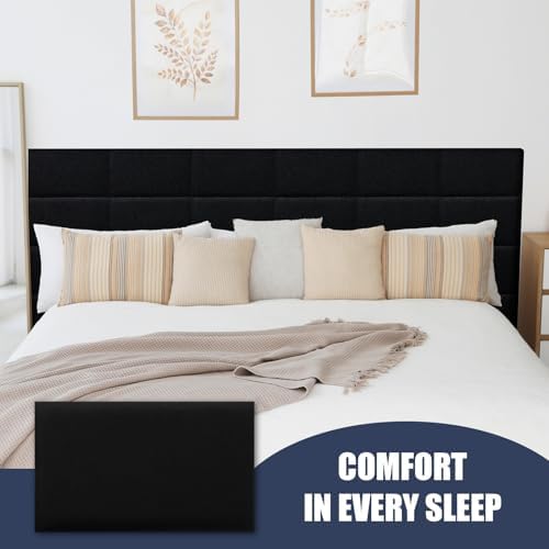 Linen Peel and Stick Headboard, Soundproof Anti-Collision Wall Panel