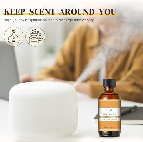EUQEE Pumpkin Pie Fragrance Oil for Diffuser(2.02 Fl oz/60 ml)