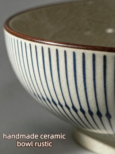 10" Large Ceramic Fruit Bowl for Kitchen Counter & Dining Room Table