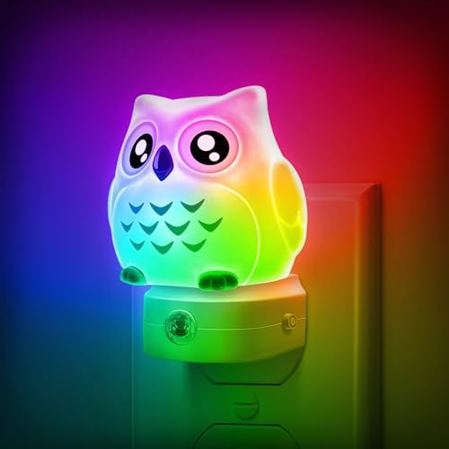 DORESshop Owl Night Lights Plug Into Wall,Cute Night Light for Kids