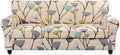 SearchI Stretch Sofa Cover Printed Couch Cover, Floral Pattern 4 Pieces Sofa Slipcover with 3 Separate Cushion Cover, Washable Furniture Protector for Living Room(Sofa, Dandelion Pattern)