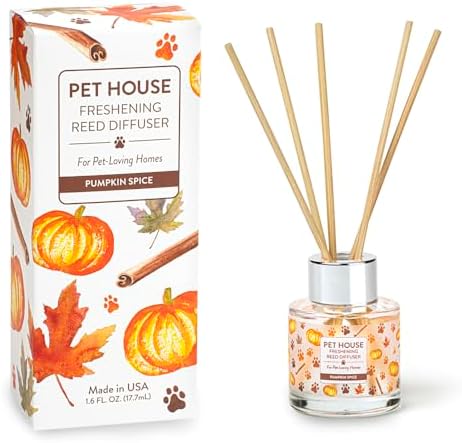 Pumpkin Spice Home Freshening Reed Diffuser Set Pet House