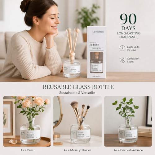 Jasmine Reed Diffuser, 3.5 Fl Oz