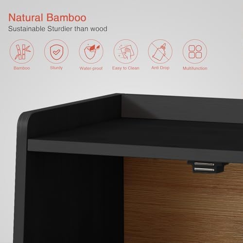 Small Bread Box for Kitchen Countertop, Cute Modern Breadbox Counter Top