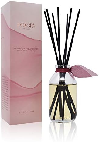 Reed Diffuser Set - Mahogany Teakwood Scented Diffuser with Sticks
