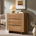 OKD 32” Large Modern 3 Drawer Dresser for Bedroom