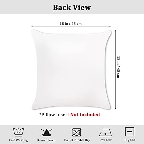 Bonhause Watercolor Floral Throw Pillow Covers 18 x 18 Inch Yellow Blue Flower Decorative Pillow Cases Soft Velvet Cushion Cover for Couch Sofa Bed Home Decor Set of 2
