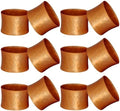 Round Hammered Napkin Rings Set of 12, Napkin Rings Bulk, Serviette Adornment for Table Settings, Modern Napkin Holder for Dinner Table Decor, Weddings, Christmas, Holiday, Banquets, Party, Easter