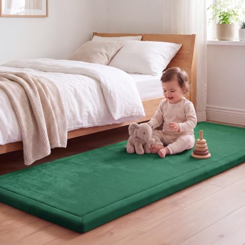 1.3" Thick Baby Play Mat for Floor,28x72 Bedside Rugs, Non-Slip