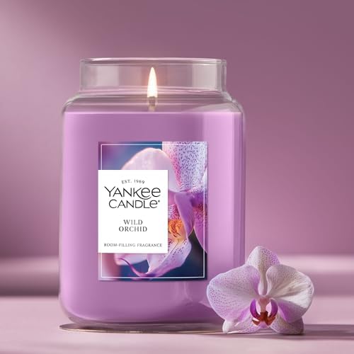 Yankee Candle Wild Orchid Scented Candle, 22oz Large Jar (Pack of 4)