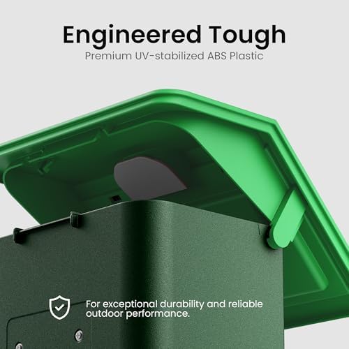 Bird Feeder with Camera Solar Powered 2K HD Video, 10,000+ Species AI Recognition, Real-Time Alerts, and Weatherproof Design for Effortless Birdwatching, Gift for Bird Lovers, Grass Green