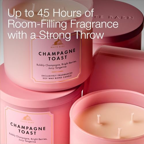 Bath & Body Works 3-Wick Candle, Champagne Toast, Soy Wax Blend
