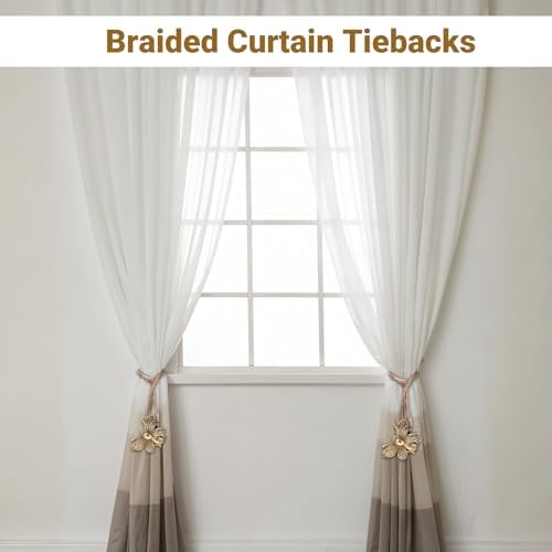 2 Piece Magnetic Curtain Holdbacks Flying Bee Curtain Holder Resin Curtains Tiebacks Vintage Drapes Ties Decorative Retro Tie Back Buckle Accessory for Home Office Kitchen Outdoor Balcony Window Decor