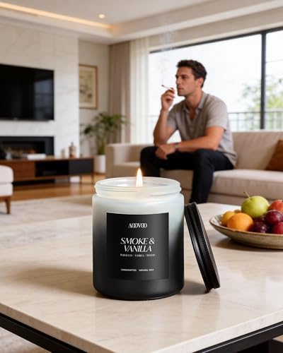 AOOVOO Scented Candles Set - 4 Pack Men Candles for Home Scented