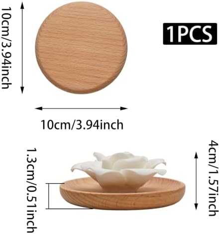 Flower Rose Wooden Pallet A Ceramic Essential Oil Mini Diffuser