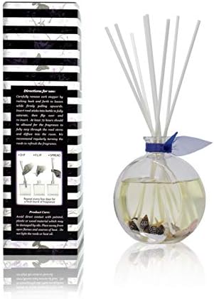 Reed Diffuser Set, Beach House Scented Oil Diffuser with Sticks, Home Fragrance Accessories for Bathroom Shelf Decor, Aroma Diffusers for Home or Office Desk, USA Made