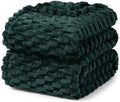 Exclusivo Mezcla 3D Fleece Twin Size Blanket for Bed, Forest Green