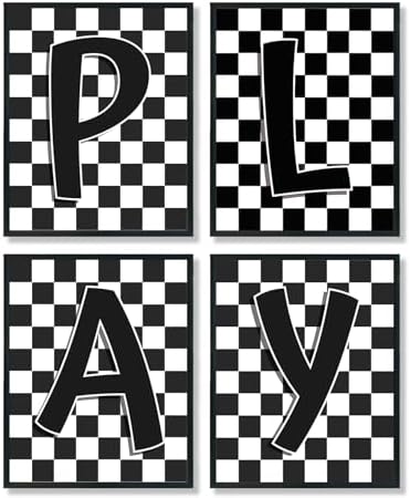 ULEGIE Boy Toddler Playroom Wall Decor, Toddler Boy Room Decor
