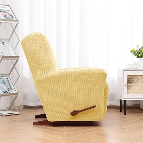 KEKUOU Recliner Chair Covers, 1-Piece Lazy Boy Recliner Covers, Champagne
