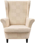 HZDHCLH Wingback Chair Slipcovers 2 Piece,Stretch Spandex Wingback Chair Covers for Living Room Armchair,Washalbe Sofa Slipovers