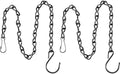 EBOOT 2 Pcs Hanging Chain for Bird Feeders, Planters, Lanterns and Ornaments (Black,19.7 Inch)