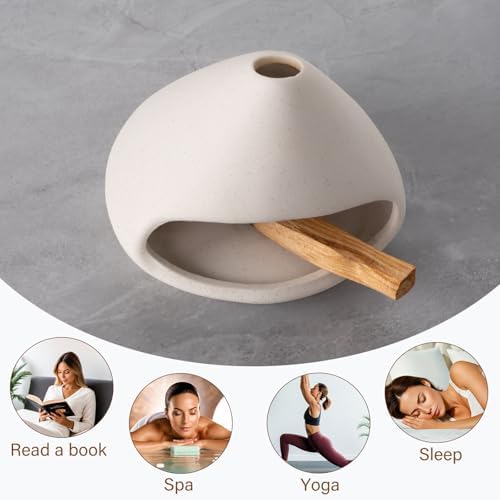 Zongzi Ceramic Chiminea Palo Santo Burner,Decorative Ritual Incense Holder