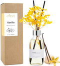 Clesh Reed Diffuser Set, 6.7 oz Vanilla Scented Diffuser with Sticks, Home Fragrance Reed Diffuser for Bathroom Shelf Decor