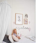 MAMERIA Kids Bed Canopy with Frills Cotton Hanging Tent Curtain Net for Reading Nook Hideaway Bedding Play Room Decor (White)